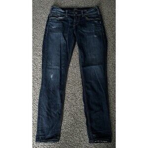 Women's Silver Suki Y2K Skinny Low Rise Jeans, Size 29